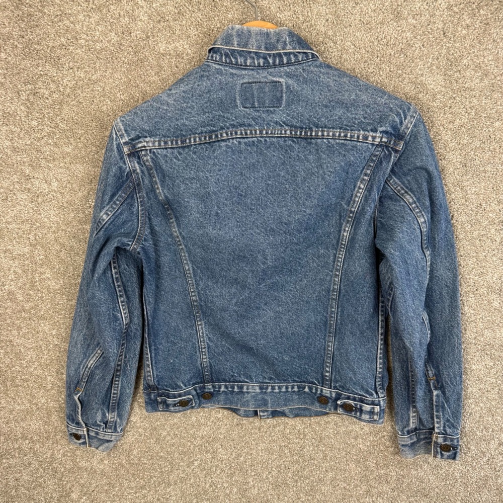 Vintage Levis 70506-0216 Denim Trucker Jacket Made in USA Blue Mens 38R - Picture 3 of 9
